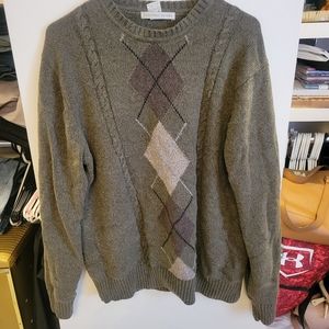 VINTAGE Geoffrey Beene Argyle sweater